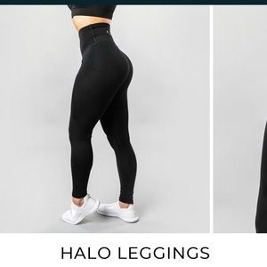 ALPHALETE HALO LEGGINGS BLACK